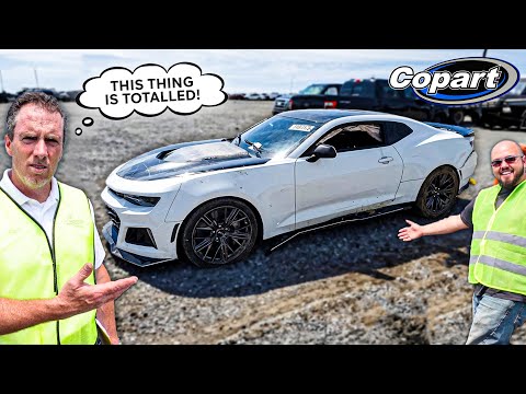 Ich habe bei einer Auktion einen ramponierten Chevy Camaro ZL1 gefunden | Copart-Reise