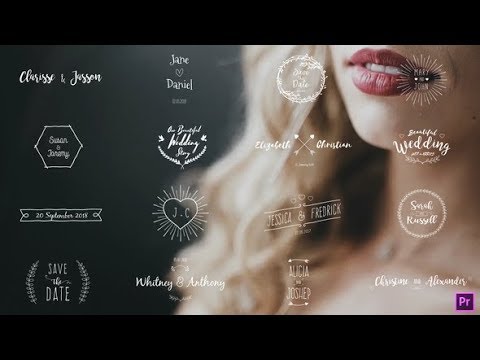 Premiere Pro Template: Wedding Titles