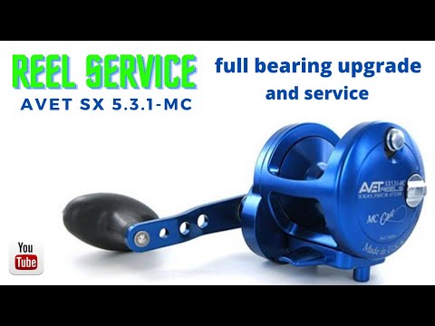 Avet SX - lever drag, with stiff handle problem, and pinion bearing upgrade.