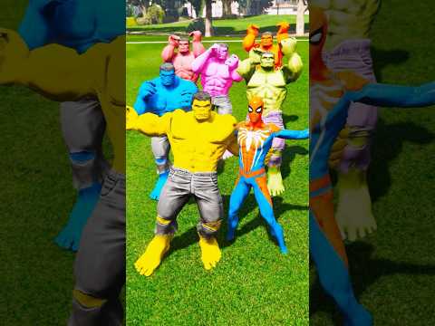 HULK BROTHER'S SAVES SPIDER-MAN (GTA V SHORTS) #shorts #gta5 #503