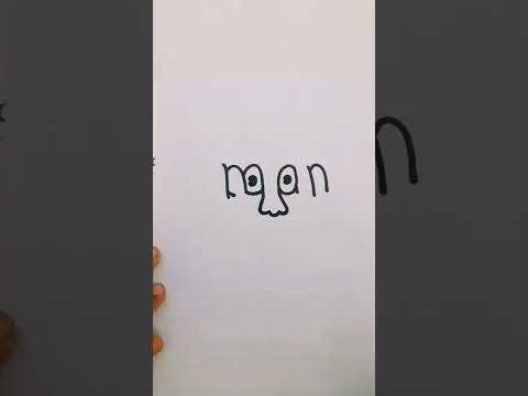 How To Draw A Man From The Word Man