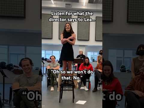 Lea can’t resist the urge to do her old choreo in the Reunion of Spring Awakening rehearsal #theatre