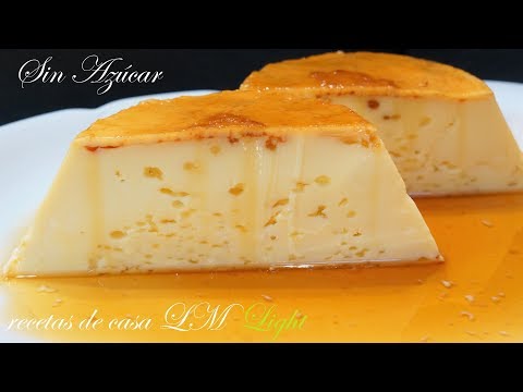 FLAN SIN HORNO LIGHT SIN AZÚCAR RECETA FÁCIL Y RÁPIDA 3 INGREDIENTES