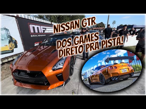 Nissan GtR, dos GAMES direto pra pista, On board com muita adrenalina!