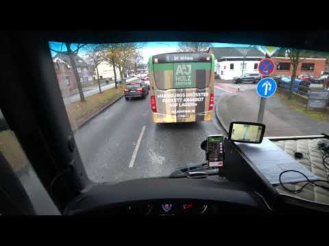POV Driving Scania R450 Euro 6 Hamburg, Germany