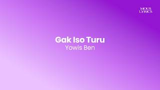 Download lagu Gak Iso Turu - Yowis Ben | Lirik Lagu mp3
