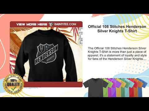 Official 108 Stitches Henderson Silver Knights T-Shirt