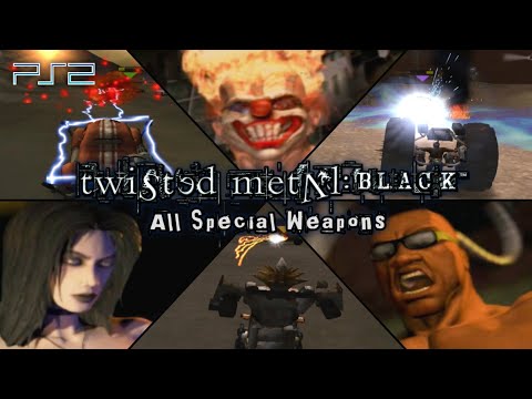 Twisted Metal: Black - All Special Weapons | PS2