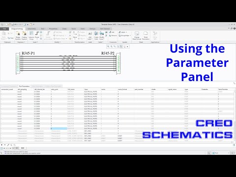 Creo Schematics - Using the Parameter Panel