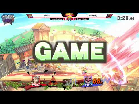SI:D - Meru (Peach, Zelda) Vs. Glutonny (Wario) - Losers Quarters - Smash 4 Singles
