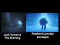 Reference Of Pawbert Lynxley Zootopia 2 From The Shining Jack Torrance Comparison Of Two Scenes