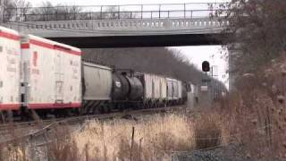 preview picture of video 'Norfolk Southern, Canadian Pacific, Corunna Indiana'