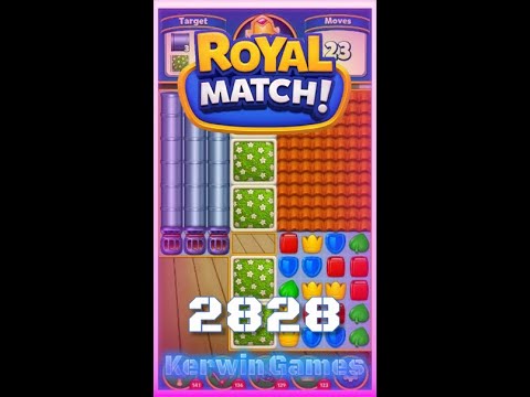 Royal Match Level 2828 - No Boosters Gameplay
