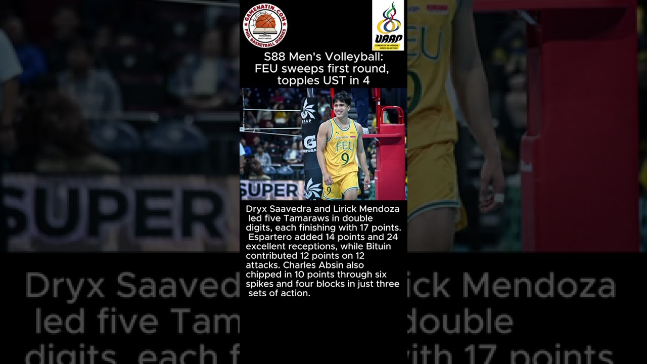 UAAP Men's Volleyball:  FEU sweeps first round after overcoming UST