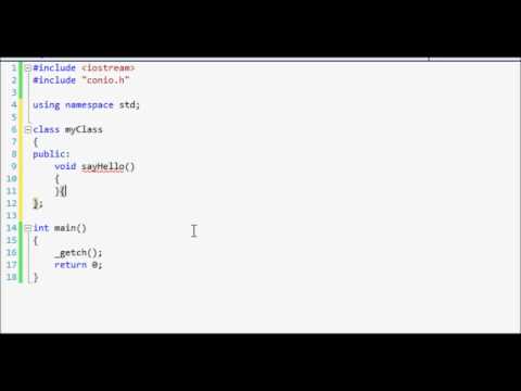 Visual C++ 2010 Tutorial 21 - Intro to Classes and Objects