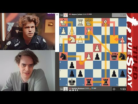 TITLED TUESDAY! GM Magnus Carlsen vs GM Matthias Bluebaum