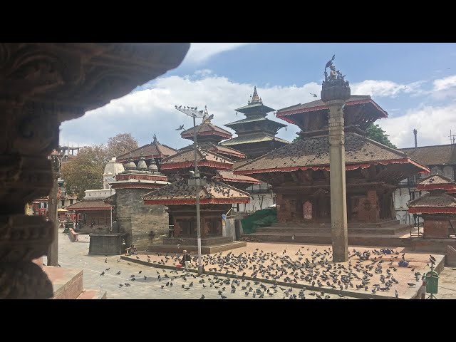 Basantapur Durbar Square area in Lakdown