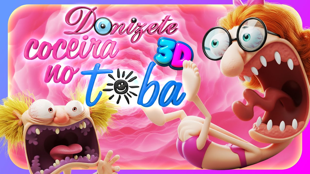 🤣🍑 DONIZETE E A COCEIRA NO TOBA agora em  3D #Animação3D