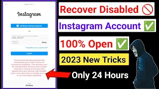 how to recover disabled instagram account 2023 | Instagram Account Disabled how to get back activate