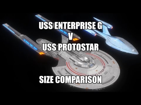 USS Enterprise G v USS Protostar Size Comparison