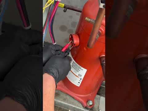 One way to check an AC compressor for continuity