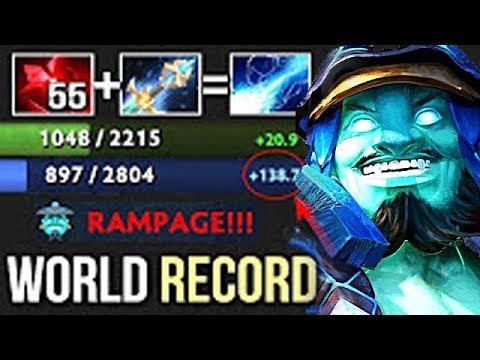 WTF World Record 140 Mana Crazy Storm Spirit Rampage! 55 Bloodstone Charges Gameplay 7.07 Dota 2