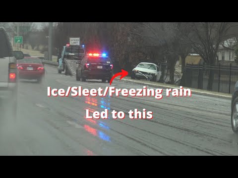 Wichita, KS heavy freezing rain/ice/sleet 03-6-2022