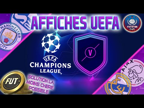 DCE AFFICHES LDC PASSEES - SOLUTION SBC LA MOINS CHERE POSSIBLE - PACK OPENING - FUT 20