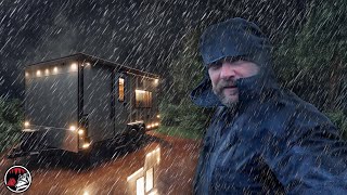 When Nature Attacks - Heavy Rain & Storm Camping at the Cabin