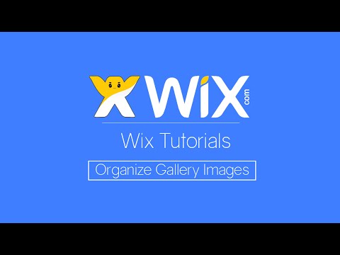 How to add and Orangize an Image Gallery | Wix com Tutorial