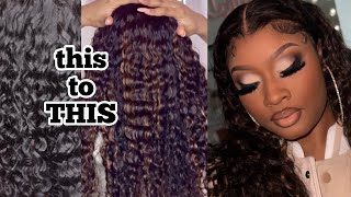 GRWM Wig Install, Highlights, & Soft Glam  // WowAfrican