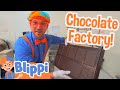 Blippi Visits A Chocolate Factory Blippi Full Episodes Educational Videos For Kids Blippi Toys