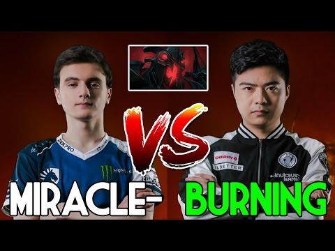 Miracle- vs Burning - Semifinals Solo 1v1 Shadow Fiend - DAC 2017 Dota 2