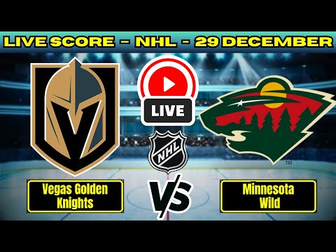 🔴 Vegas Golden Knights vs Minnesota Wild | NHL PLAY BY PLAY | Live Score Update 29 December