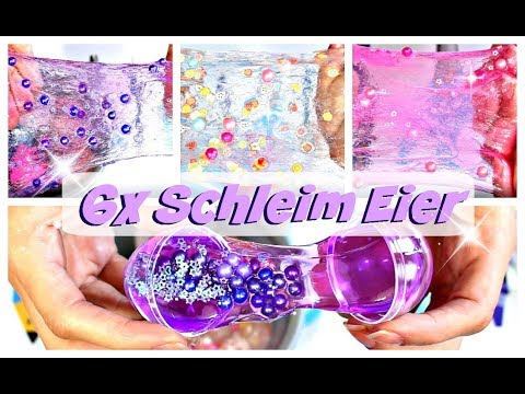 SLIME EGGS UNBOXING | Mixing crazy things into SLIME | Slime experiments in German