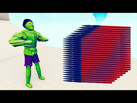 GIANT HULK vs 3x EVERY GOD - Totally Accurate Battle Simulator TABS