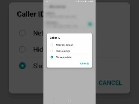 LG K40 Hide number in outgoing calls