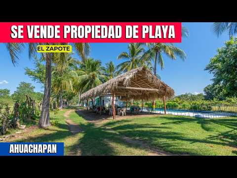 😎 ESPECTACULAR PROPIEDAD DE PLAYA 🌊 | Cerca de la Bocana de Santiago, Ahuachapán