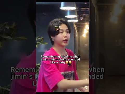 Bring back when Jimin Microphone sounded like a baby 🥰😂