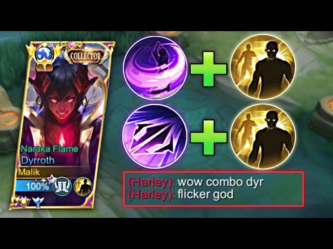 DYRROTH MOST SATISFYING FLICKER COMBO TRICKS IN MYTHICAL GLORY RANK🔥