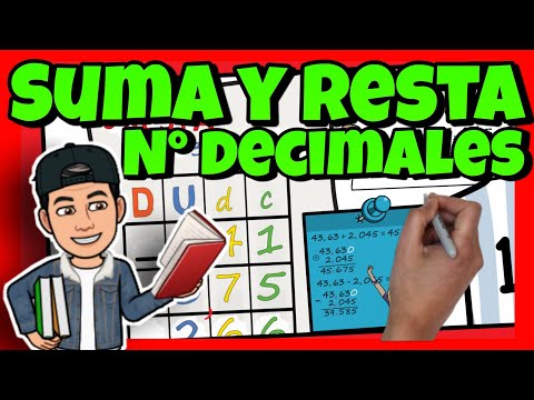 😋 SUMA y RESTA de Números DECIMALES ► para NIÑOS de PRIMARIA