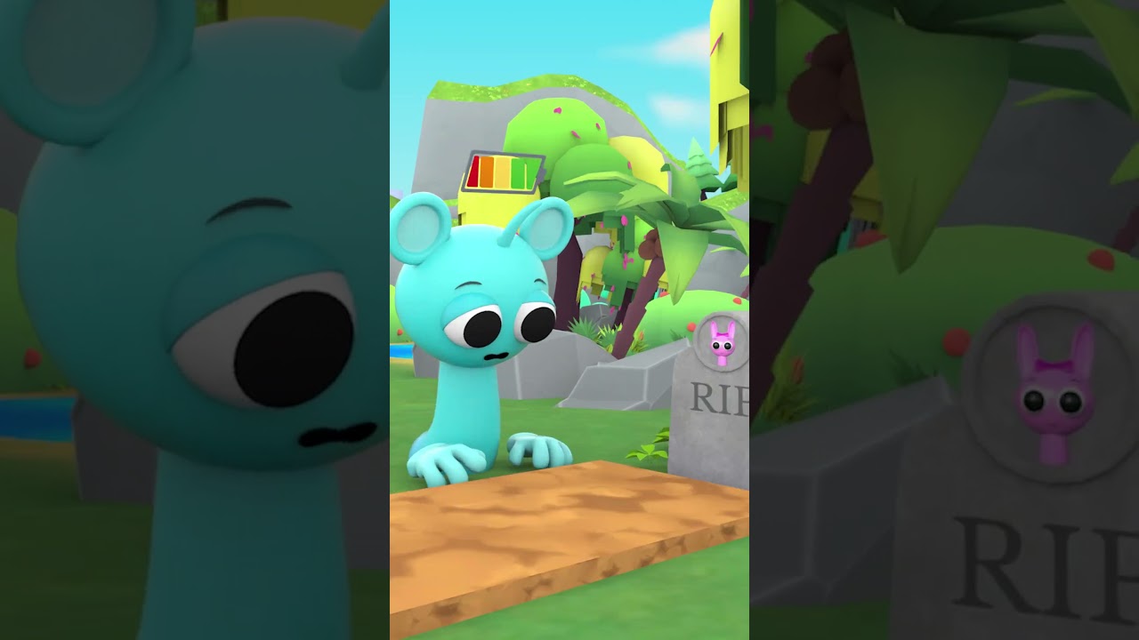 特殊能力発動！兵士がスカイとレインボーの子供たちを救出。#スプランキー #incrediboxsprunki