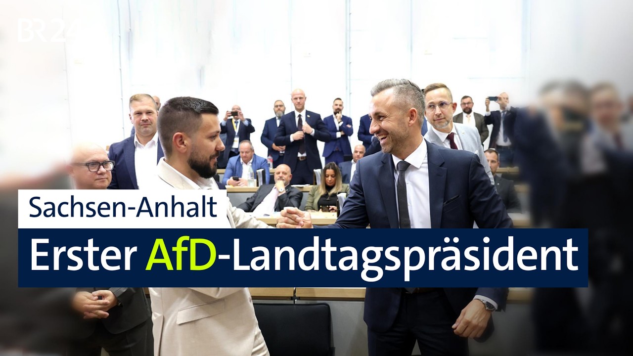 Sachsen-Anhalt: Erstmals AfD-Landtagspräsident gewählt | BR24