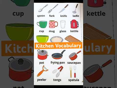 Kitchen Vocabulary #english #learnanewwordtoday #englishgrammar #learnenglish #englishlanguage