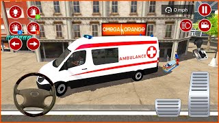 Direksiyonlu Ambulans oyunu 3D #120 American Ambulance Simulator Ambulans oyunları Android Gameplay