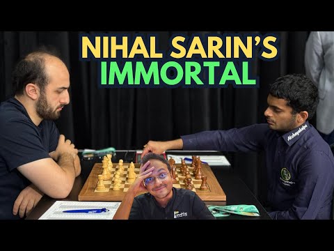An immortal rook sacrifice by Nihal Sarin | Hakobyan vs Nihal | Grand Swiss 2025