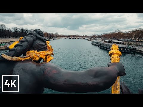 PARIS WALK - WALKING in PARIS on a CLOUDY DAY - Musée de l'Armée to Pont Alexandre III [4K-HDR]