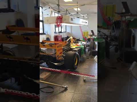 Old Benetton Camel F1 car warm up