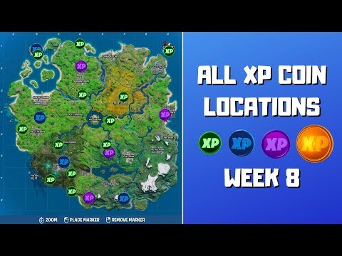 All XP Coins Locations in Fortnite Week 8! - Fortnite Chapter 2 Season 2