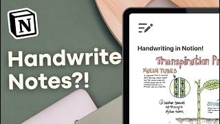 Handwritten notes in Notion?! | Best options for iPad, tablets, and Apple pencil